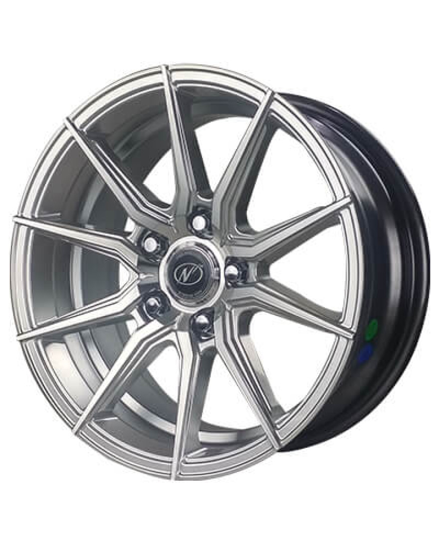 Drive in Hyper Silver Machined finish. The Size of alloy wheel is 16x7 inch and the PCD is 5x114.3